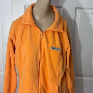 Columbia creamsicle Orange Full-Zip Fleece Jacket